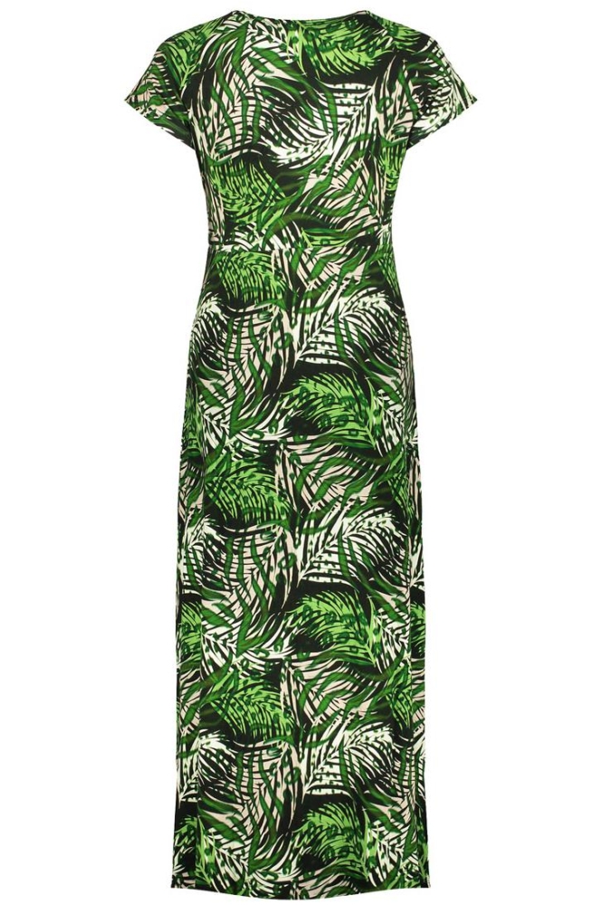 JANE JURK MET V HALS EN PATROON 57364 60 000530 GREEN/0FF-WHITE
